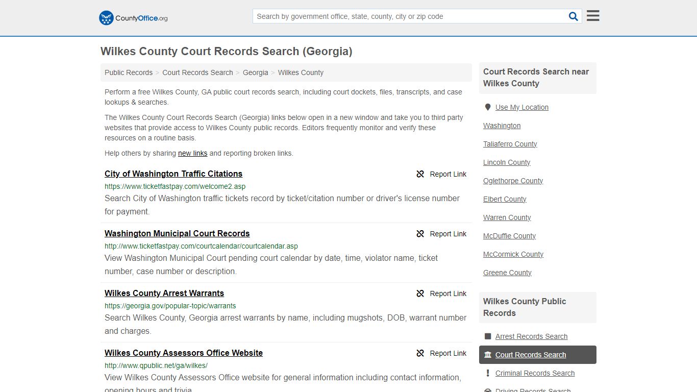 Court Records Search - Wilkes County, GA (Adoptions, Criminal, Child ...
