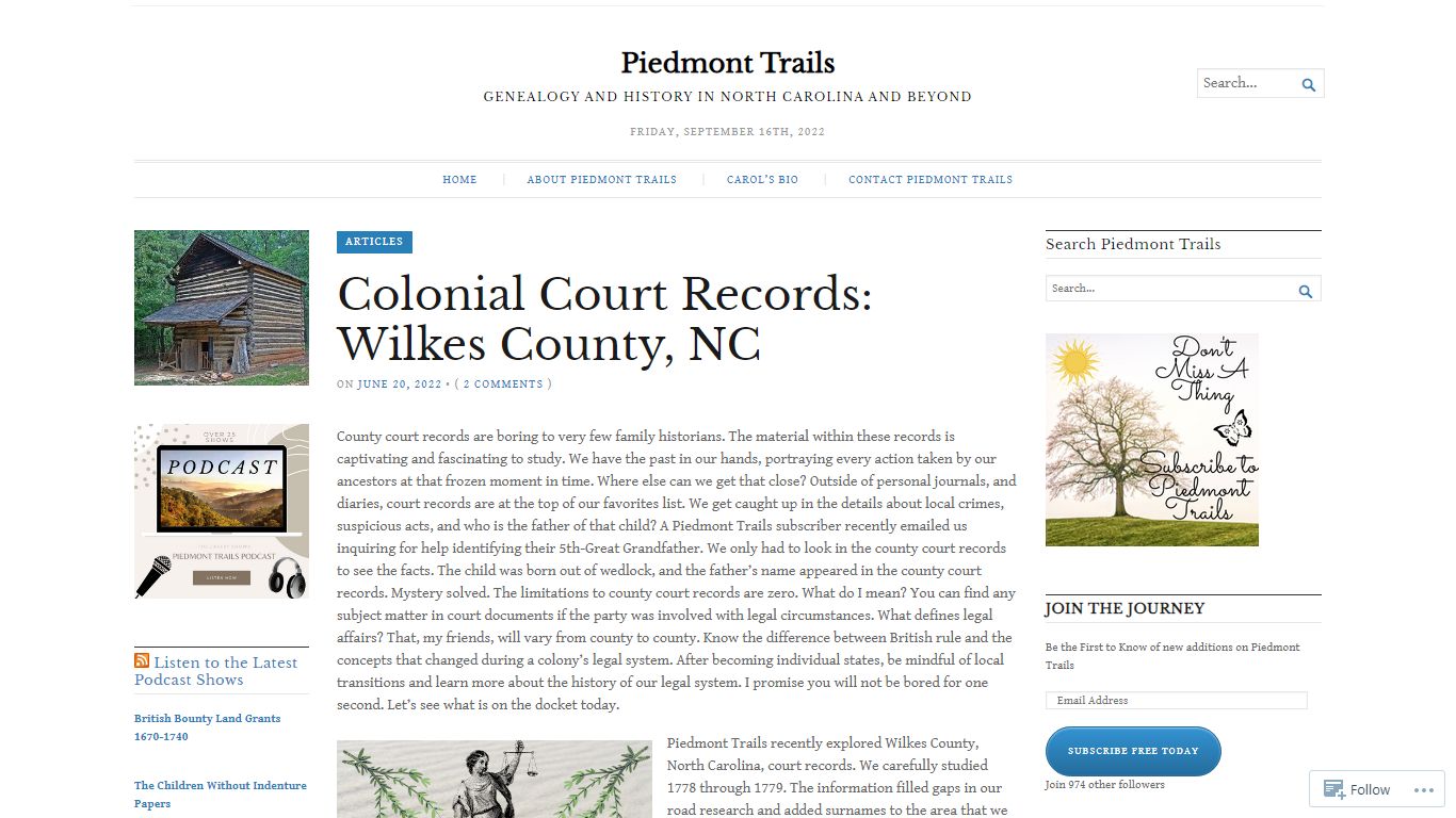 Colonial Court Records: Wilkes County, NC – Piedmont Trails